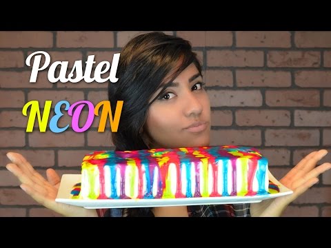 PASTEL 3 LECHES NEON | COMO HACER UN PASTEL | MUSAS