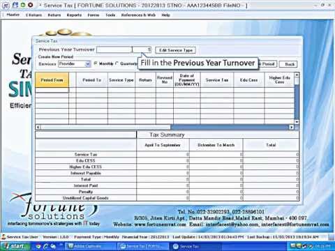 how to efile service tax return in india