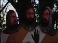sir robin's ministrell sings his song and they encounter the three headed knight
stay tuned for 