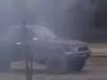 Pickup smoking tires Pickup smoking tires