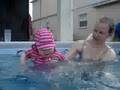 Em' & Lau in the pool
