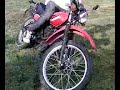 Sascha rides a xt 250