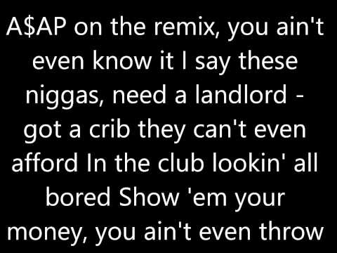 A$ap Rocky - I don't own any rights to this song. You don't Even Know.