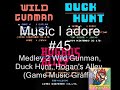 the games dosen't have so mouch music in them and the original themes aren't very great but if you arrange the themes they will become awsome. this medley is so very catchy and i especially like the harmonica at 0.23 and when it changes in to a new game you will hear a gun shot now that's cool! =p