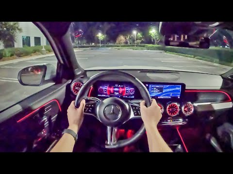 2024 Mercedes-Benz GLB 250 - POV Night Drive (Binaural Audio)