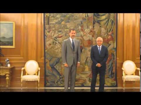 El Rey Felipe VI recibe al presidente de Melilla en el Palacio de la Zarzuela
