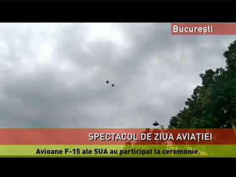 Avioane F-15 ale SUA au participat la ceremonie de Ziua Aviației