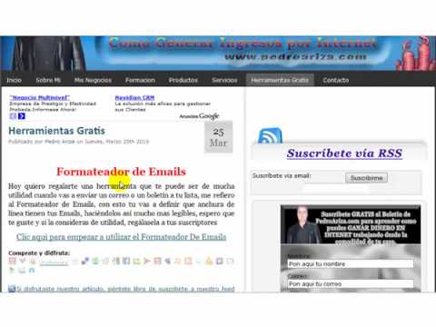 Formateador de Emails