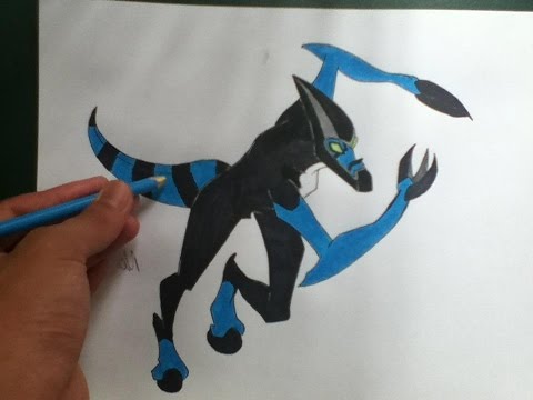 how to draw xlr8 from ben 10