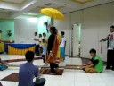 sneeking snack while valyn practicing singkil dance