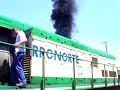 Locomotiva U26C estacionada no pátio de São Carlos, sendo ligada para serviço de lastro, no sábado, 8 de outubro de 2005, 09:49:28