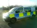 fife police van on secen of an rtc