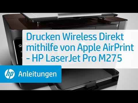 Drucken Wireless Direkt mithilfe von Apple AirPrint - HP LaserJet Pro M275