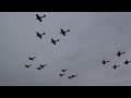 16 Spitfires Flying Together The Sound of Victory " Duxford Airshow ".