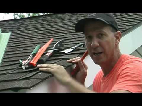 how to fasten flashing to roof