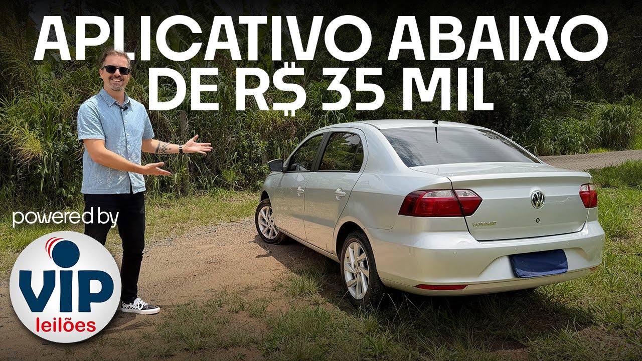 Opção para aplicativo NA FAIXA de R$ 30 MIL? Confira esse VW Voyage na VIP Leilões!