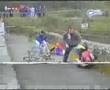 Umpire fling a cycler into the stream Umpire fling a cycler into the stream