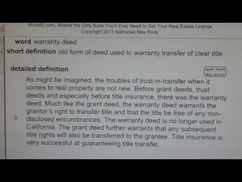 how to obtain warranty deed