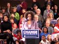 Oprah campaigns with Obama in Iowa