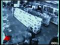 Cowboys Herd Cattle Out of a Store