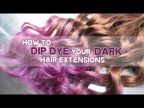 how to dye hair extensions