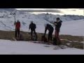 Técnicas de seguridad en montaña invernal (Parte II). SOBRE EL TERRENO