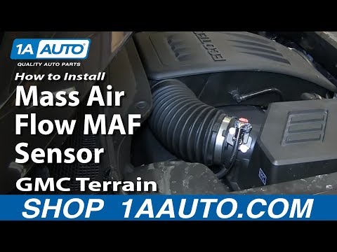 How To Install Replace Mass Air Flow MAF Sensor GMC Terrain 2.4L