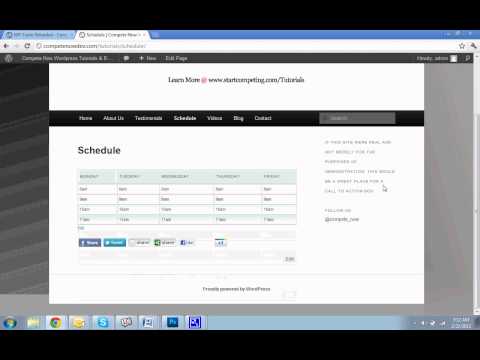 how to tables in wordpress