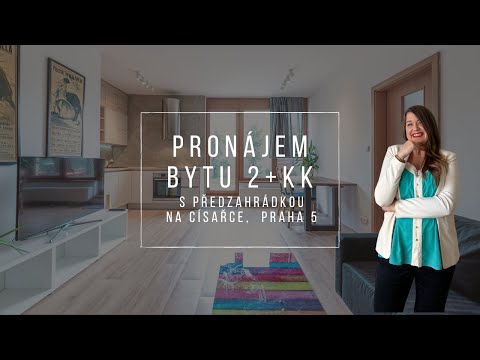 Video Pronájem moderního bytu 2+kk, 50 m2 s předzahrádkou - Praha - Smíchov
