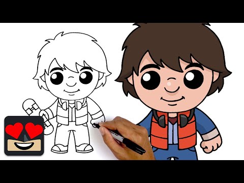 video-linktoworks-How To Draw Marty McFly | Back To The Future