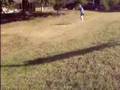 Breanna rolling down hill