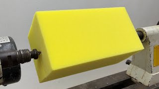 Amazing Woodturning Crazy – Unique And Attractive With The Foam Blocks On Wood Lathe Amazing Woodturning Crazy – Unique And Attractive With The Foam Blocks On Wood Lathe