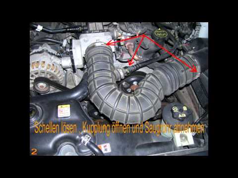 How to ,  Ford Mustang 2005+ V6 Thermostat replacement