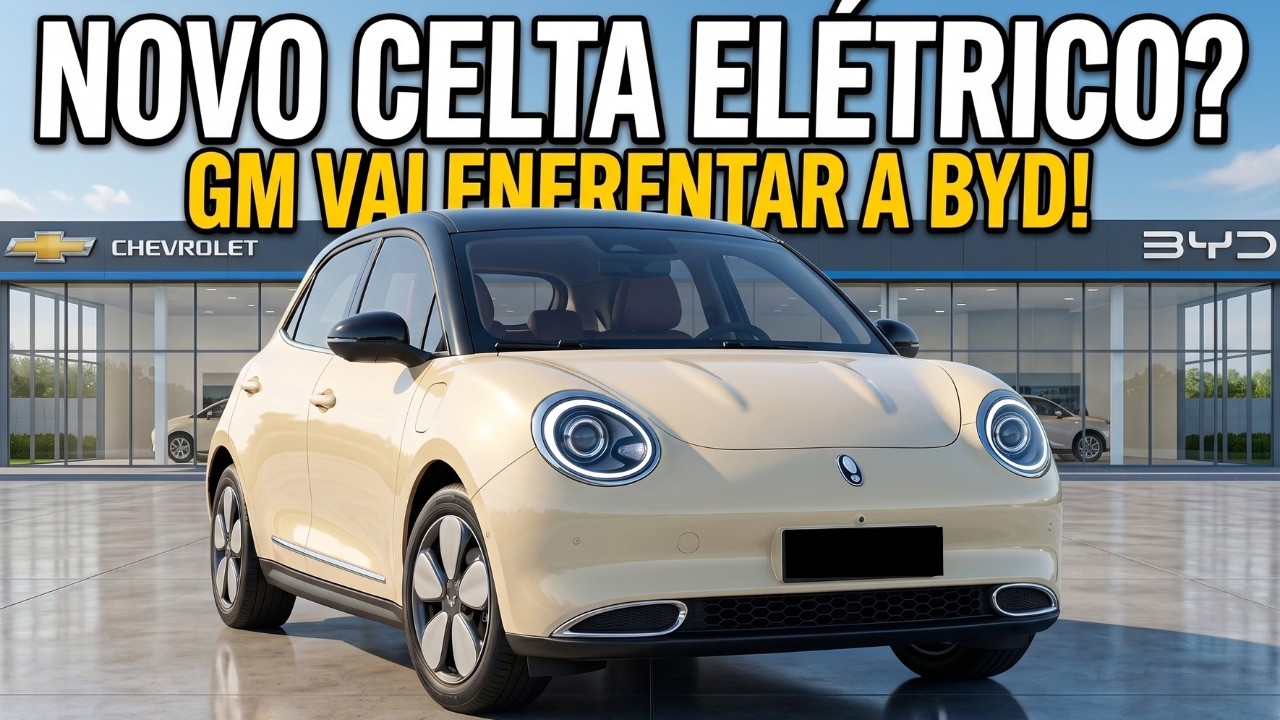 GM PREPARA O NOVO CELTA ELÉTRICO? Rival do BYD Dolphin Mini Pode Chegar ao Brasil!