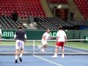 Davis Cup 08 Suisse - Belgique: Training Volley-Ball Tennis Davis Cup 08 Suisse - Belgique: Training Volley-Ball Tennis