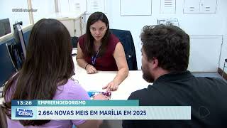 Empreendedorismo: 2.664 novas MEIS em Marília em 2025