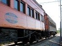 Illinois Terminal private cars 518 & 277 run eastbound at IRM