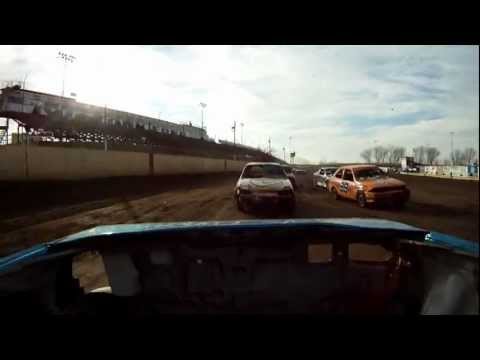 Lehl - Farley Speedway Gobbler 200 Enduro. Phil Lehl (49) and Eddie Muenster (5) laps 50-75.