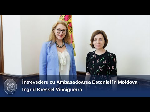 The head of state met with the Estonian Ambassador to Moldova, Ingrid Kressel Vinciguerra, at the end of her tenure