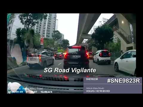 9sep2024 punggol field sne9823r volvo xc90 fail to conform to red light signal