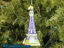 Paris Eiffel Tower Christmas Ornament
