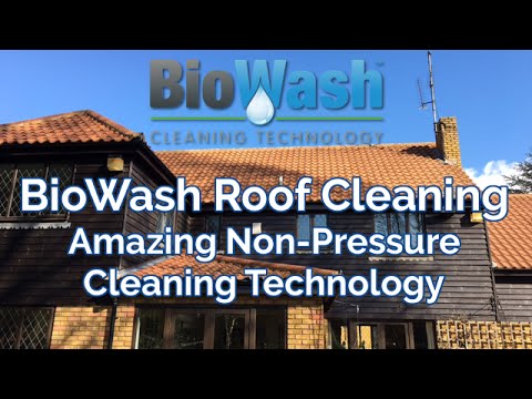 BioWash Cleaning Technology - Amazing Non-pressure Roof Cleaning