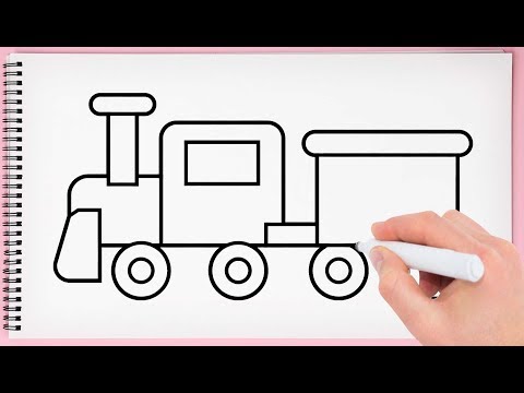 video-linktoworks-How to draw a train easy learn drawing step by step...