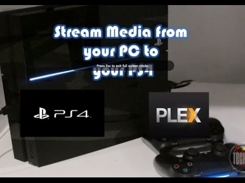 how to media server ps4