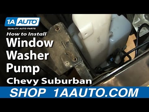 How To install Replace Rear Window Washer Pump 2000-06 Chevy Suburban Tahoe GMC Yukon