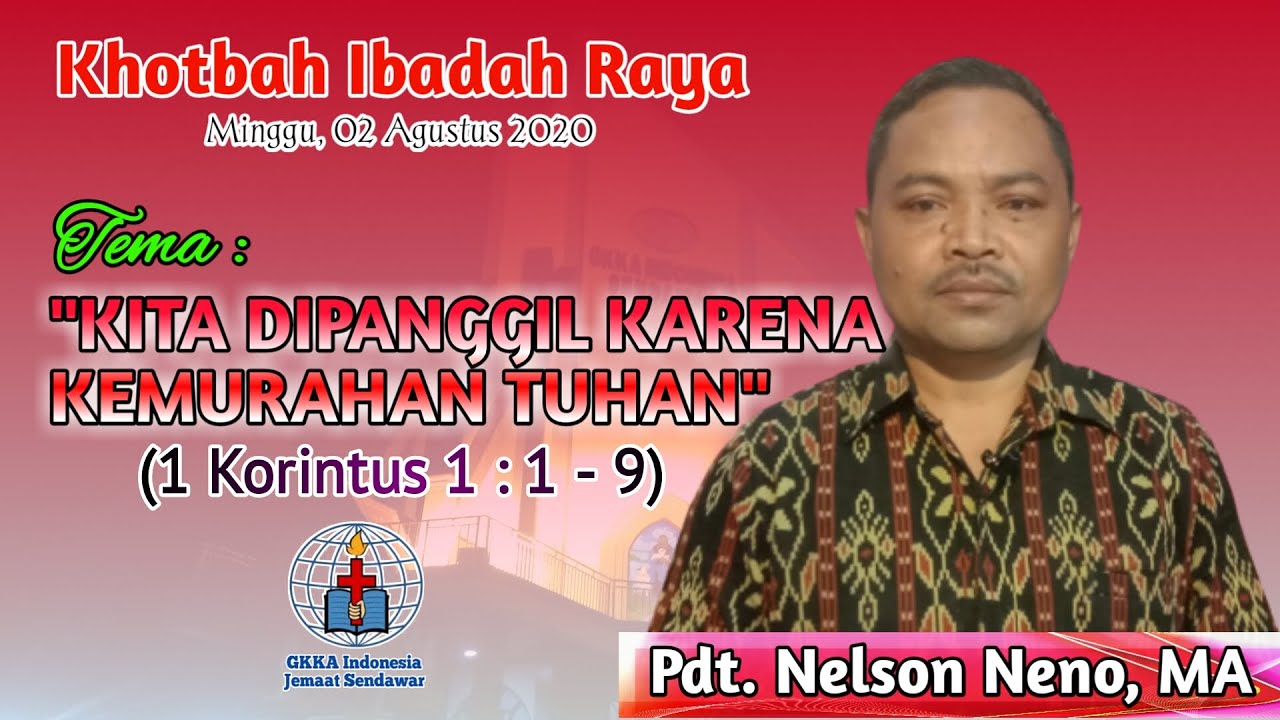 KITA DIPANGIL KARENA KEMURAHAN TUHAN