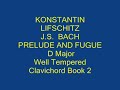 from book 2 of the well tempered clavier: prelude and fugue in d major- 2004 performance at the steinway gallery coral gables, florida. he performed the entire w.t.c. on 3/30/08 in fort lauderdale. tickets:
http://browardcenter.org/events/konstantinlifschitz.aspx