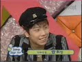 this was from 2002, when phs's 3rd album came out. it was a live show, so when whee sung called in as a mistery guest, it was fun to see them talk to each other. whee sung and hwan hee (of fly to the sky) went to same high school as a music major during their senior year. they went to regular high schools, but only during their senior year, they went to speicalized school together. so when they graduated, they graduated from their own school, not the special music/art etc school. (their school is famous for producing a lot of singers, but i heard the school is closing down this year or something like that.) they all debuted on year 1999, but whee sung's group failed to make it big. so in year 2002, whee sung debuted again as a solo artist. whee sung is basically praising hyo shin during the call, and when hyo shin asks why are you praising me so much right now, whee sung joked that hyo shin had paid him yesterday. hahaha... also during year 2002, hwan hee was a radio dj, where three of them recorded the show's main title song. hwan hee had said they wanted to form a project group called 