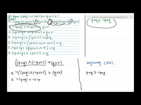 how to prove logical equivalence