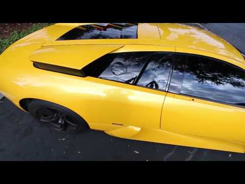 Yellow Lamborghini Murcielago Brembo Brakes  – Up Close